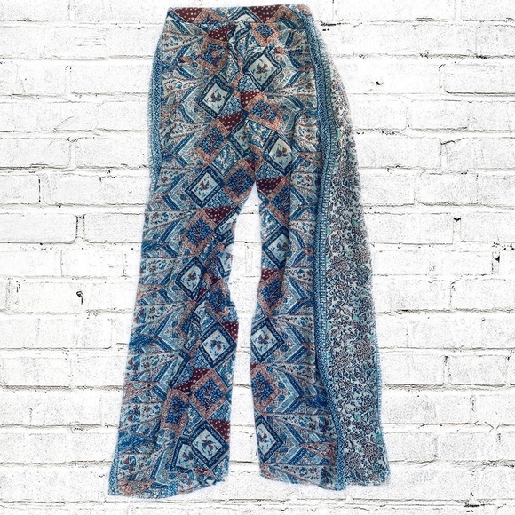 Anthropologie Elevenses Seaflower Wide-Length Pant - Picture 2 of 7